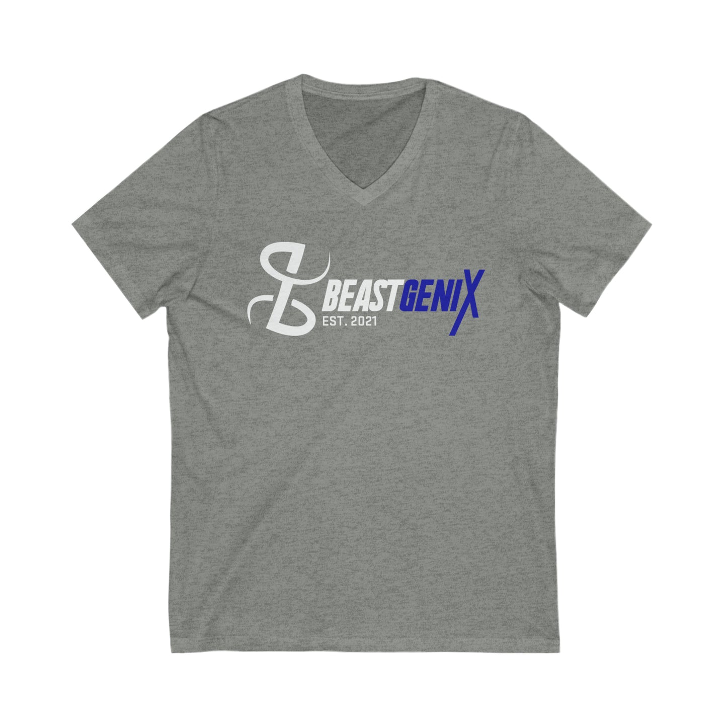 BeastgeniX Est. 2021 Unisex Jersey Short Sleeve V-Neck Tee