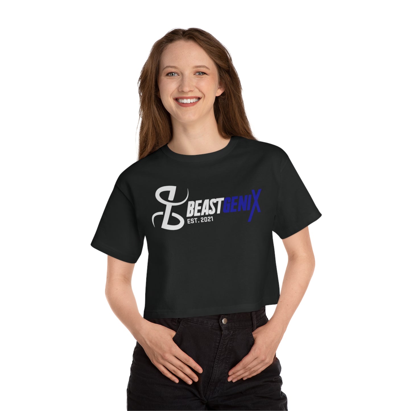 BeastgeniX Est. 2021 Champion Women's Heritage Cropped T-Shirt