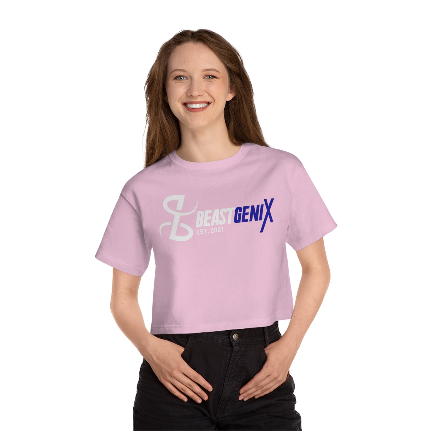 BeastgeniX Est. 2021 Champion Women's Heritage Cropped T-Shirt