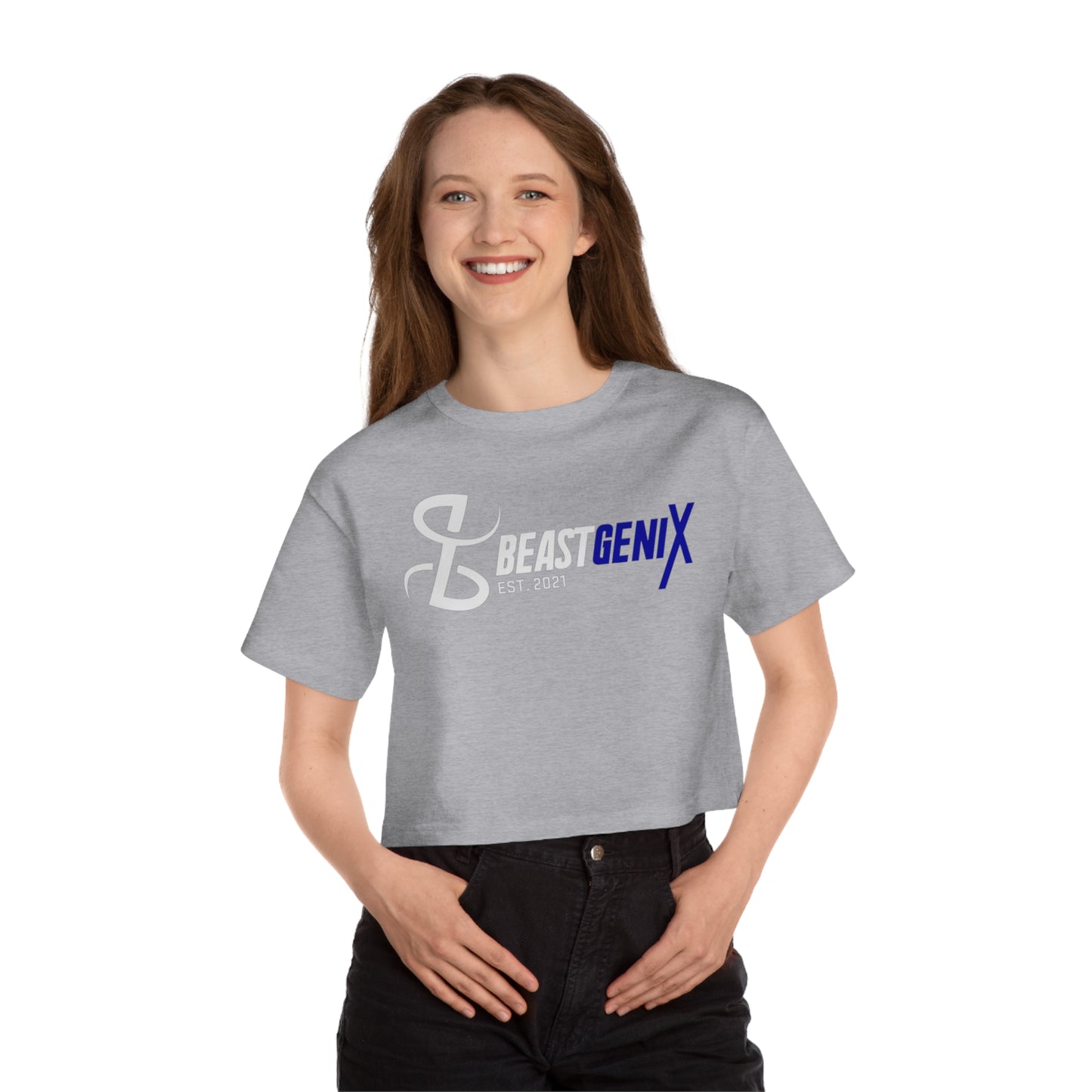 BeastgeniX Est. 2021 Champion Women's Heritage Cropped T-Shirt